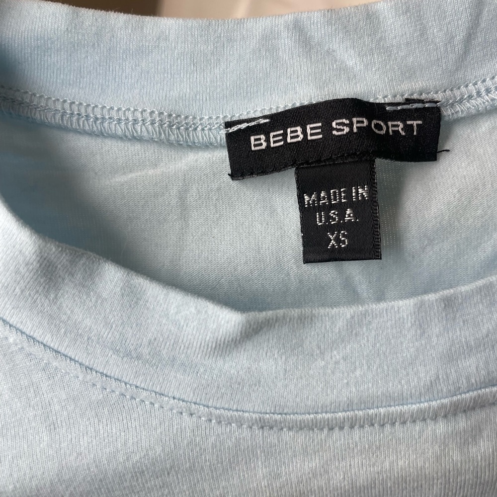 Bebe Sport Light Blue Long Sleeve Shirt - Picture 3 of 10